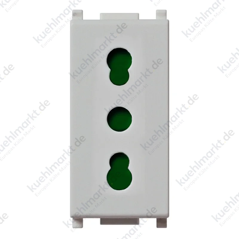 Vimar Plana 2P+E 16A Steckdose Typ P17/11 250V IP20 Silber 14203.SL
