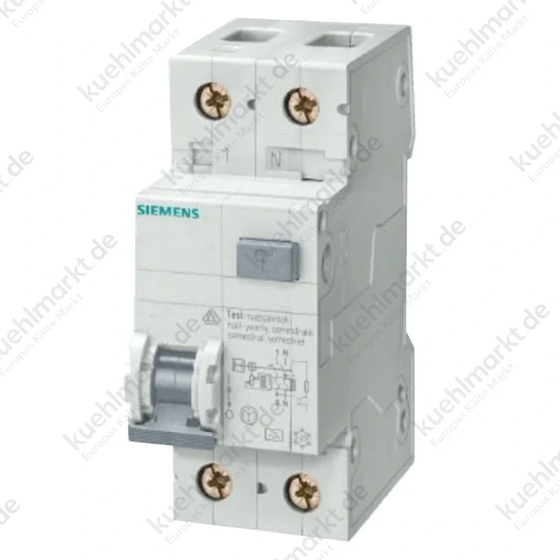 Siemens Fehlerstromschutzschalter 6A 1P+N 6kA 30mA AC Kurve C 2M 5SU13561KK06