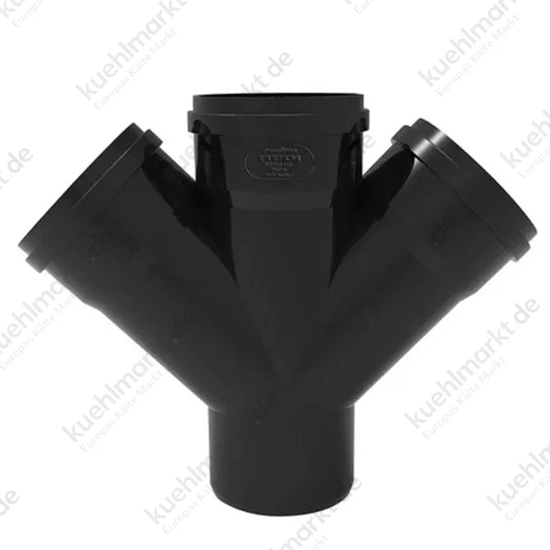 Redi T-Stück 45 Grad A/I Durchmesser 100/50/50 mm schwarz 04149P8
