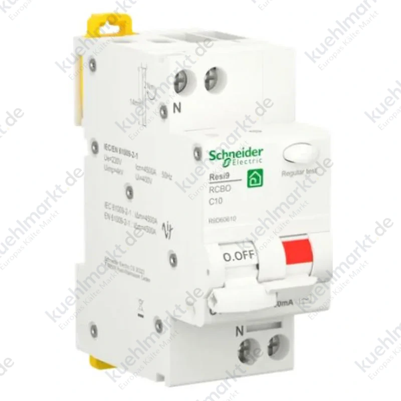 Schneider Fehlerstromschutzschalter 10A 1P+N 4,5kA 30mA AC Kurve C 2M R9D60610
