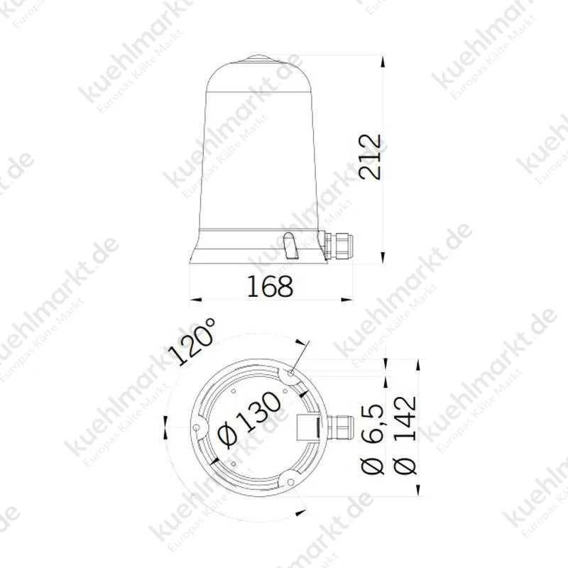 Sirena Rotallarm S Signalleuchte 24V AC/DC 45W orange 63014