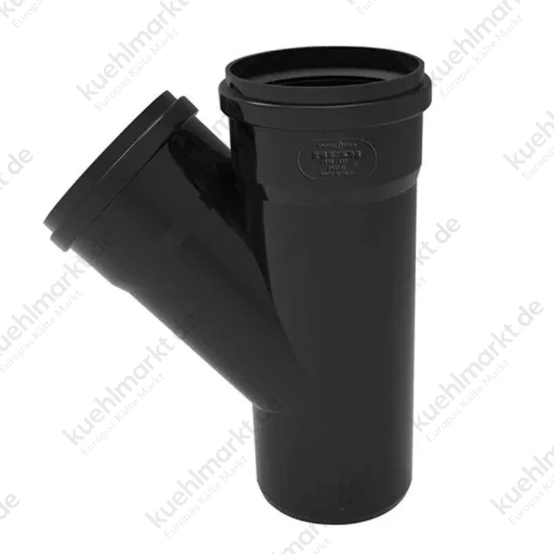 Redi T-Stück 45 Grad A/I Durchmesser 100/50 mm schwarz 08330P8