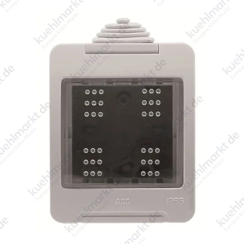 Wand Box für Abb-Serie Zenit N3291 Module 2 IP55 Grau Z2255GR
