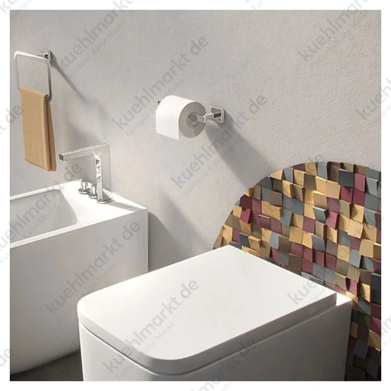 Gedy Atena Toilettenpapierhalter Wandmontage mattschwarz 4424-14