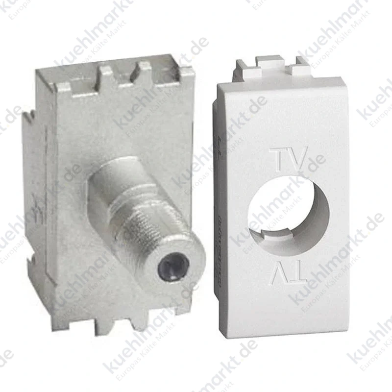 Bticino LivingLight koaxiale SAT TV-Steckdose F-Typ 75 ohm Weiß N4202FN