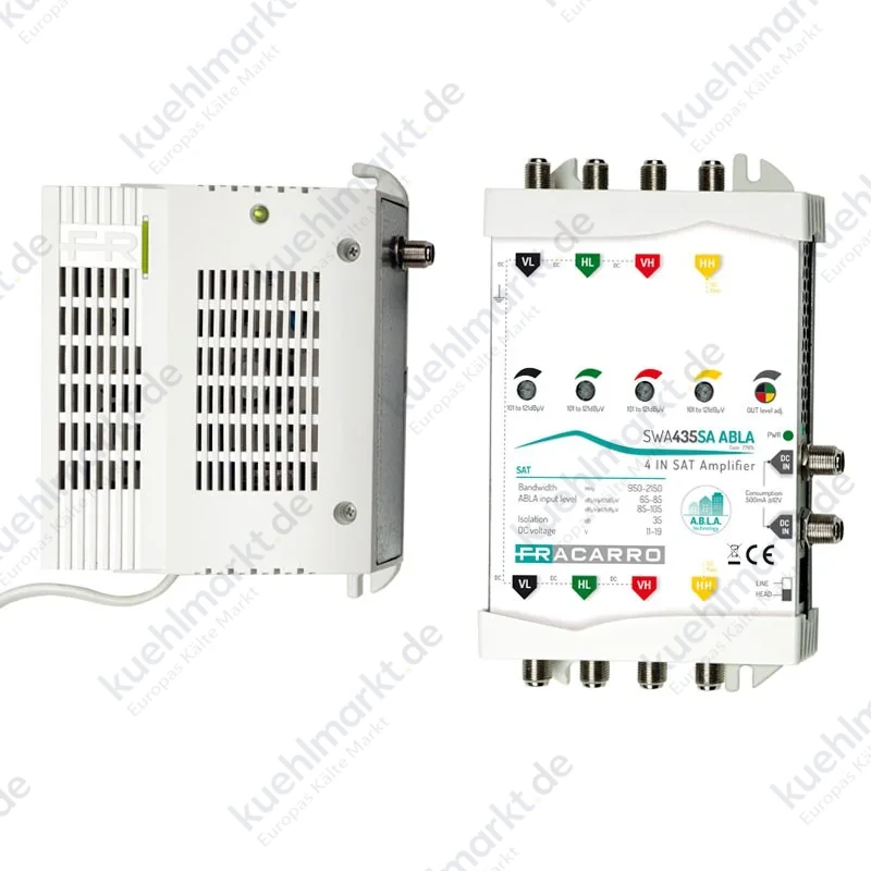 Kopfhörerverstärker mit eigener Stromversorgung 4IN/4OUT 35 db ABLA 271173