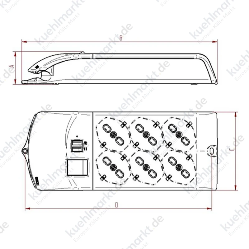 Fanton Steckerleiste mit 3+3 zweipoligen Schuko- und USB-Steckdosen 410350