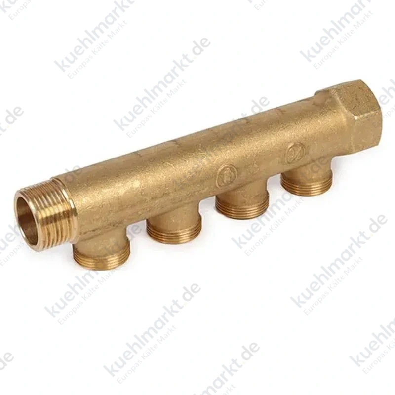 Giacomini modularer Verteiler ohne Hahn A/I 1 x 3/4 4 Anschlüsse R580CY054