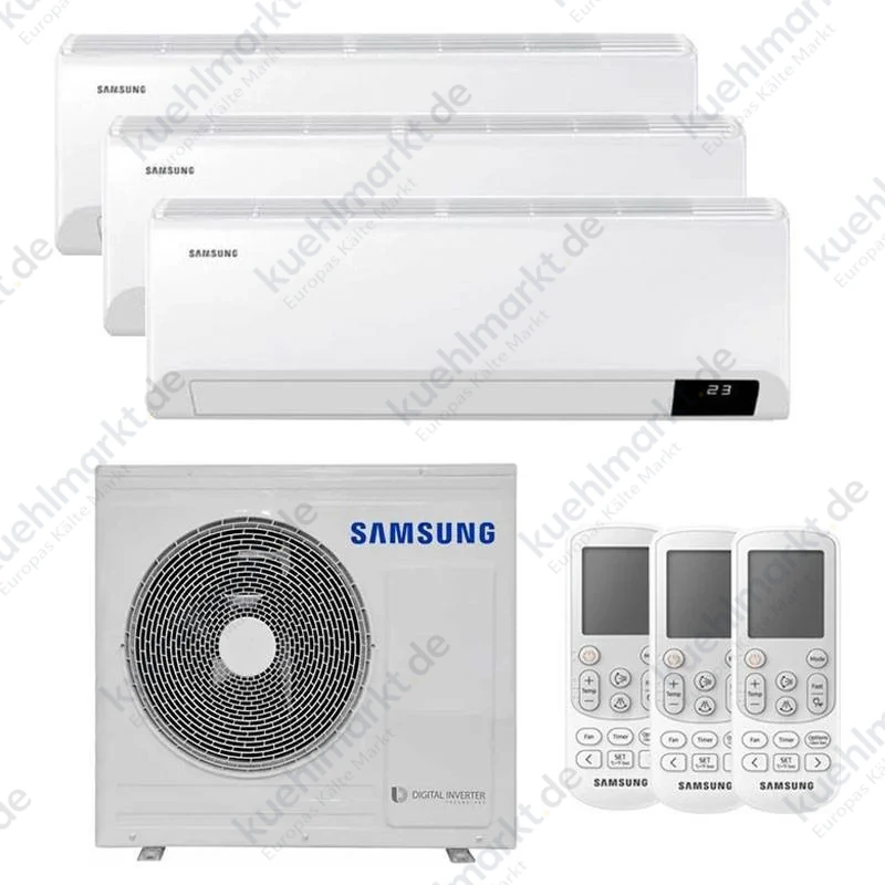Samsung CEBU Dreisplit-Klimaanlage 12000+12000+12000BTU WLAN Inverter R32 A++