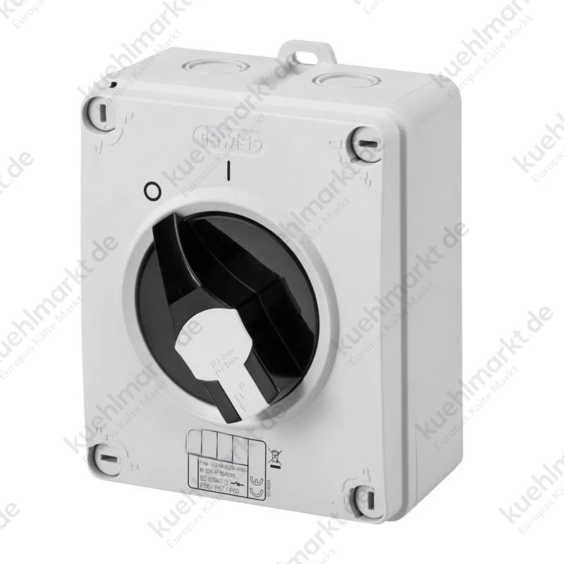 Gewiss HP 16A Drehschalter mit Wandmontage 2P IP65 GW70401P