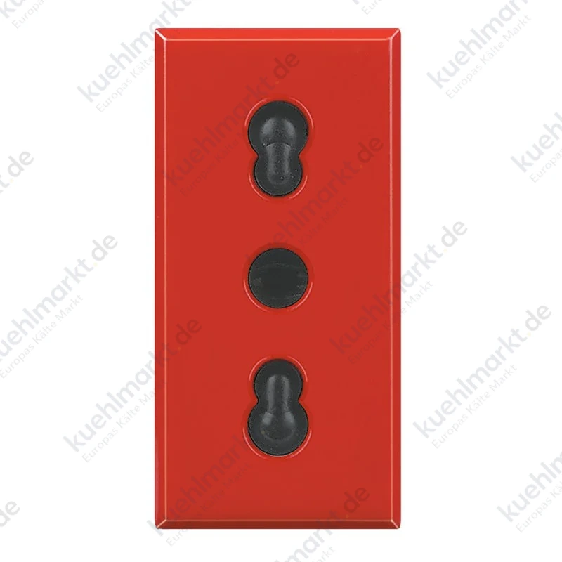 Bticino Axolute 10/16A Bipass-Steckdose Rot H4180