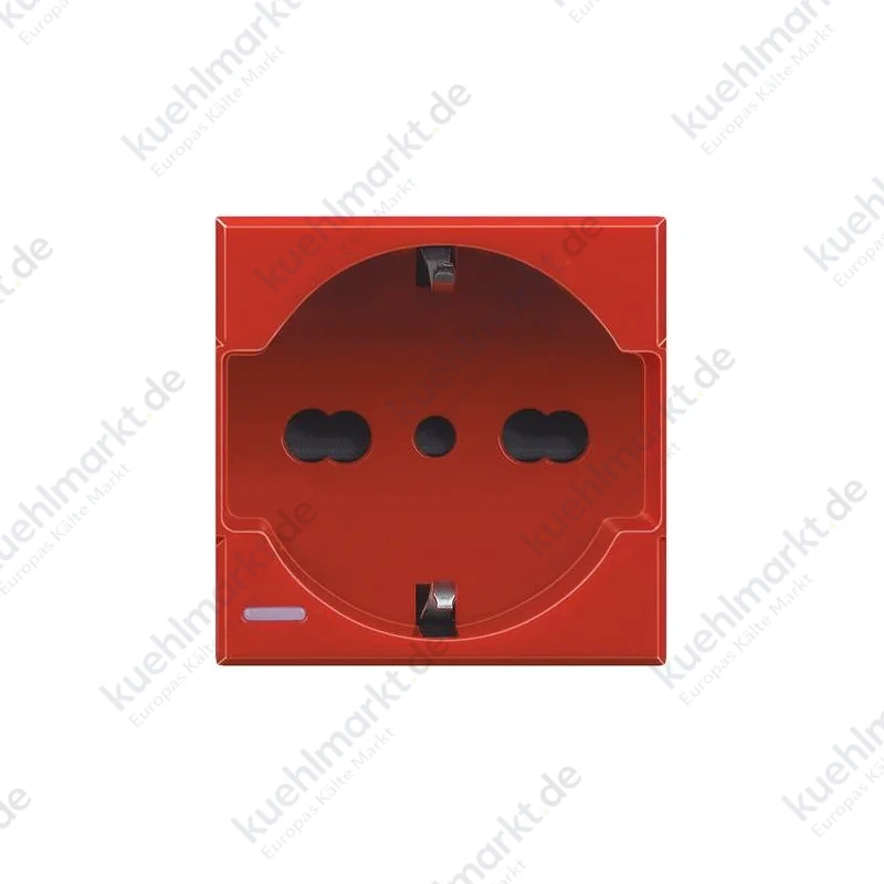 Bticino Axolute Schuko 10/16A Rote Steckdose H4140/16R