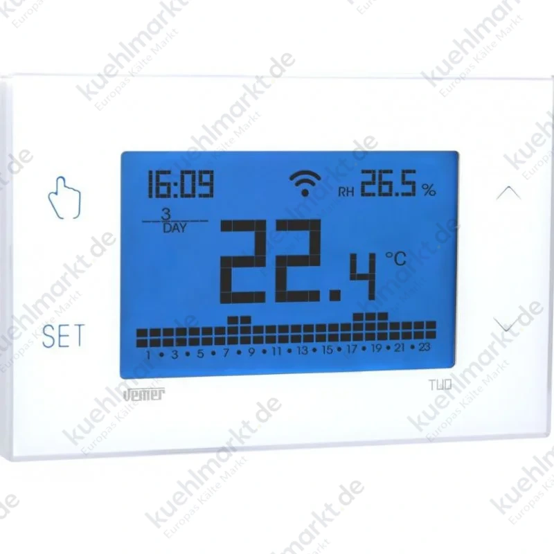 Vemer Wi-Fi Touch Screen Uhrenthermostaste TUO für den Einbau VE772000