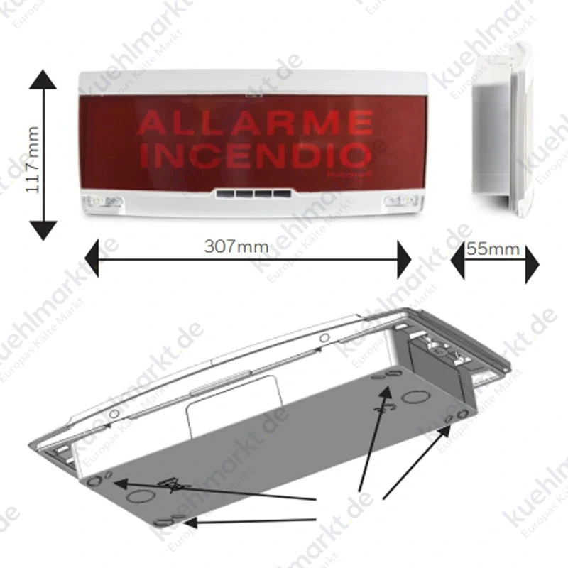 Notifier Konventionelle akustische Brandmeldezentrale PAN1-PLUS-EN3