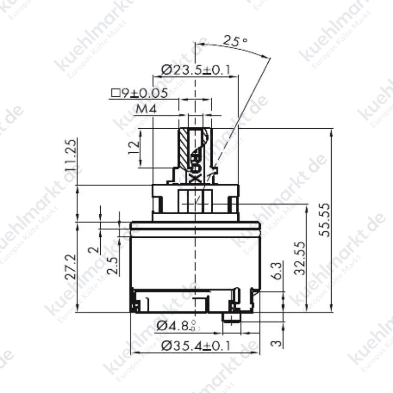 Porta e Bini Spare Line Kartusche für Mischer Durchmesser 35 mm 0R011NC