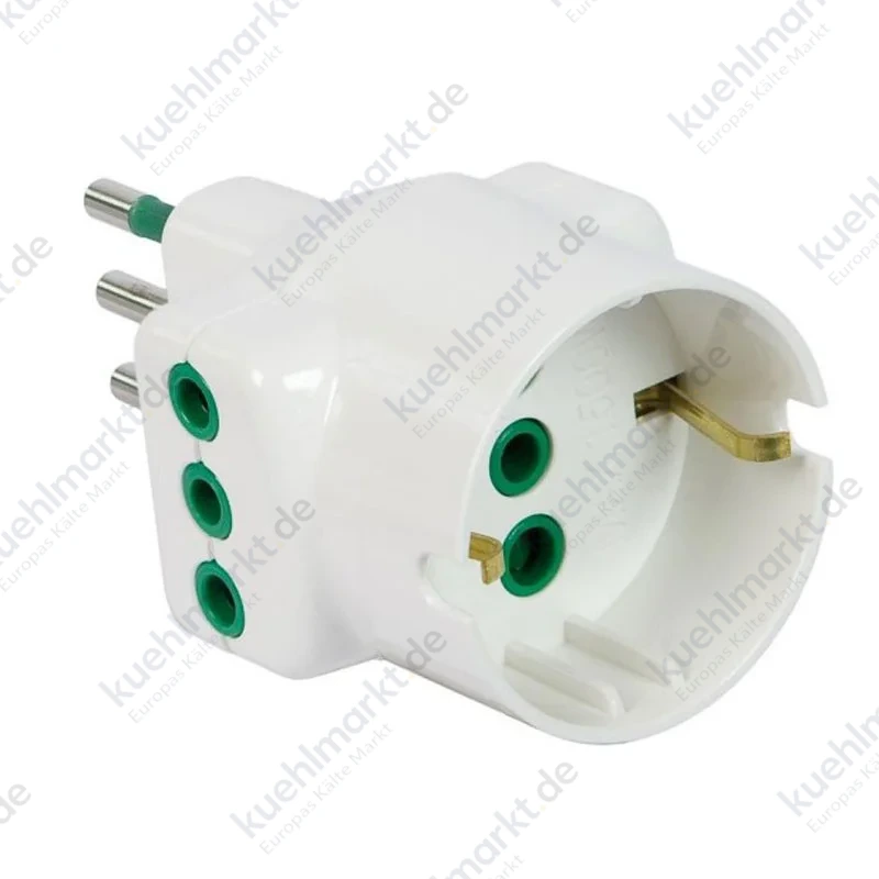 Fanton Dreifach-Zwischenstecker 2P+E 10A 2 Steckdosen 10A schuko 82670-E