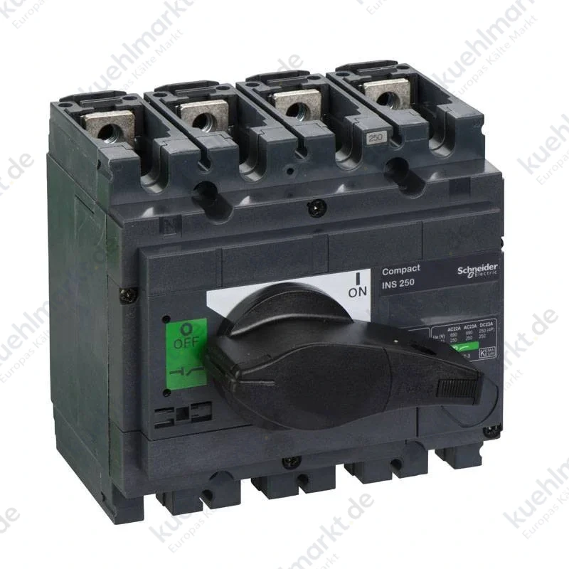 Schneider Compact INS250 4P 250A Lasttrennschalter Schwarz 31107