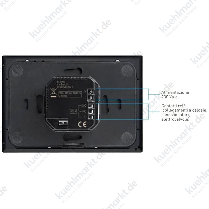 Bticino Wlan Smarther 2 Unterputz-Thermostat Sand 230V SXM8002