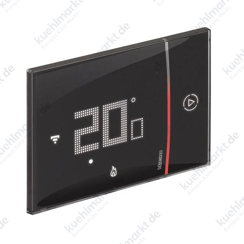 Bticino Smarther 2 Wlan Unterputz-Thermostat Schwarz 230V SXG8002