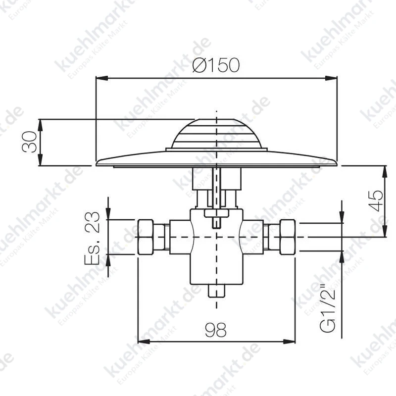 Porta e Bini Pedal Line Standhahn 1/2 00459CR
