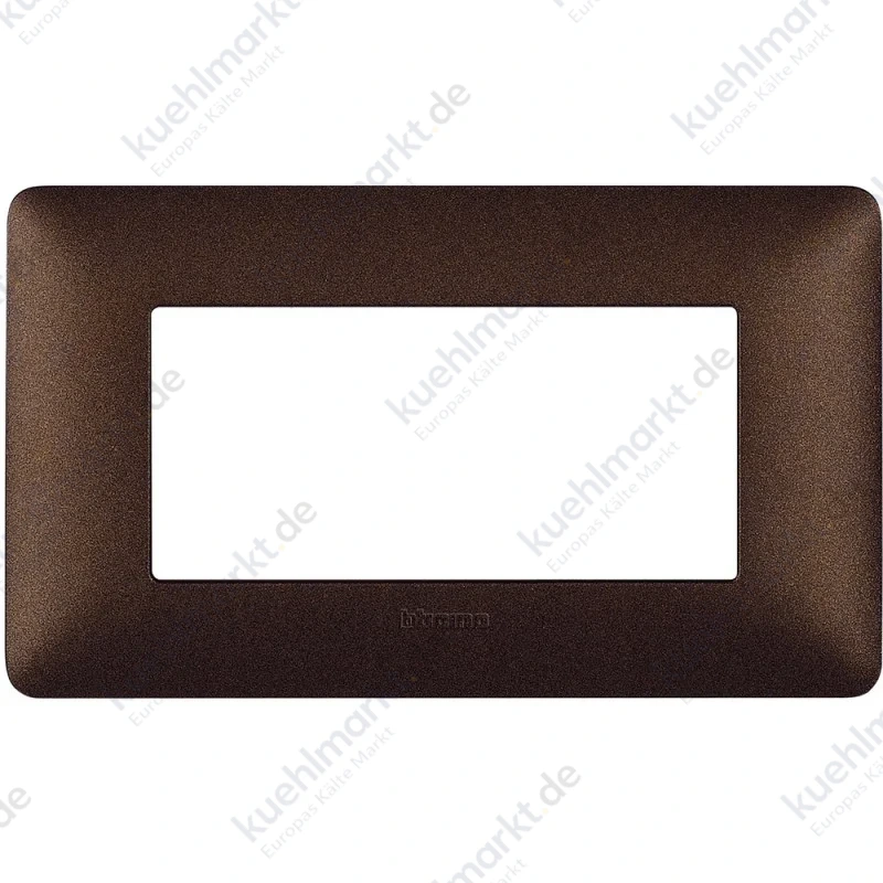 Bticino Matix Abdeckrahmen 4 Module Farbe Kaffeebraun AM4804TGG