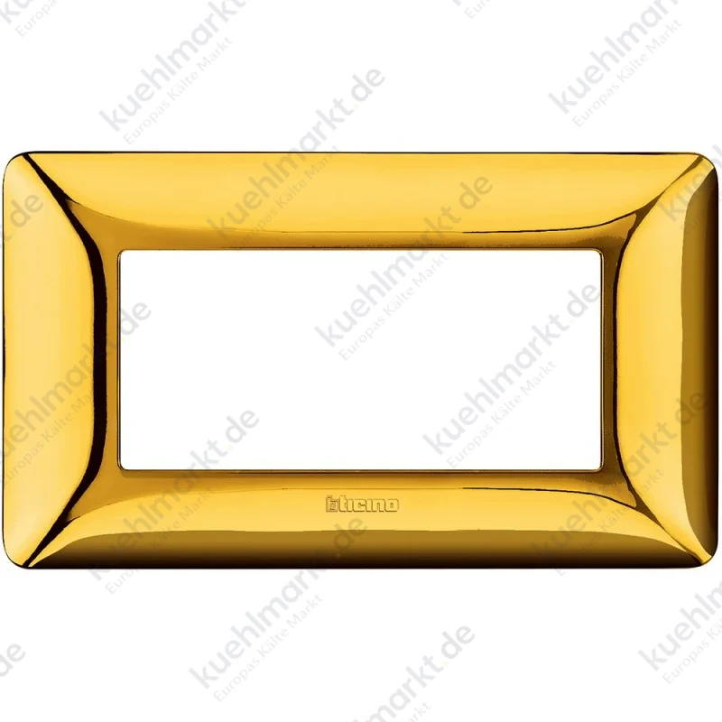 Bticino Matix Abdeckrahmen 4 Module Farbe Gold glänzend AM4804GOR