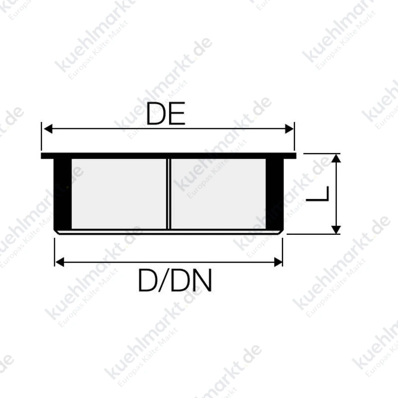 Schutzkappe für Valsir PP3 Becher D 32 mm L 22 mm VS0503035