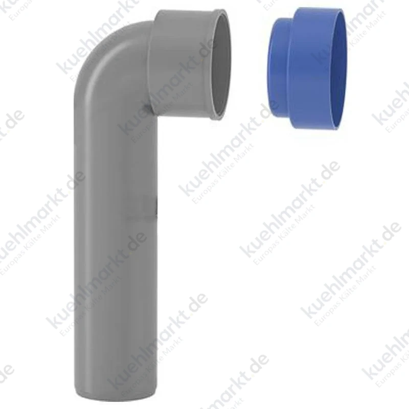 Verlängerter technischer Bogen mit PP-Stecker Valsir PP3 steckbar D 40/50 mm VS0520107
