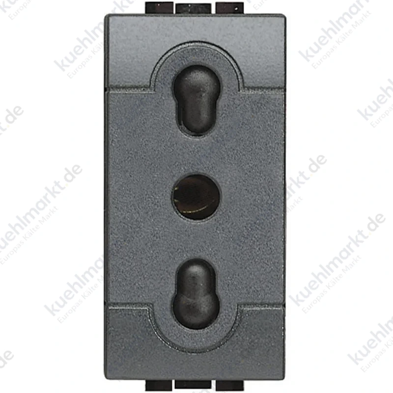 Bticino Livinglight Steckdose 2P+E 10/16A 250V Anthrazit L4180