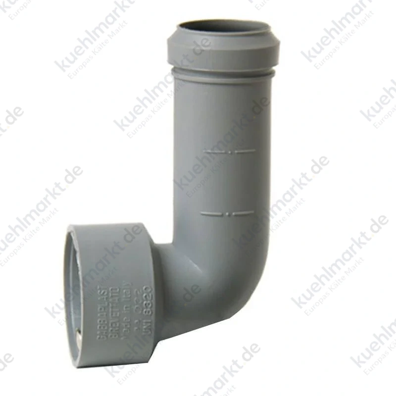 Bampi 90 Grad technisches Winkelstück für WC-Abflussrohr Durchmesser 32/50 mm SW3250FF