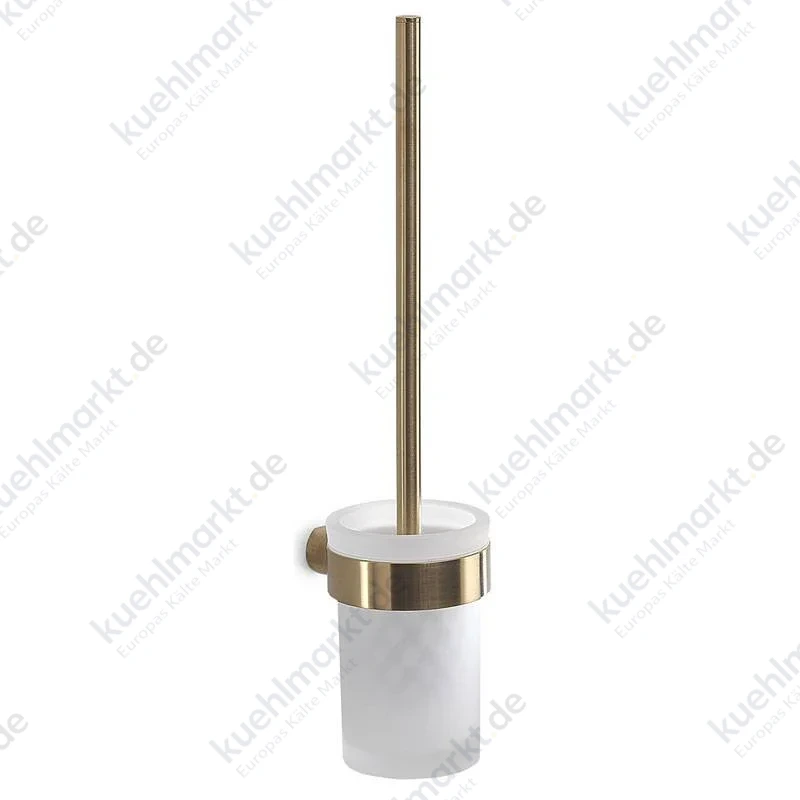 Gedy Pirenei WC-Bürstenhalter Wandmontage Glas mattgold PI33-88