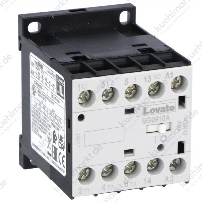 Lovato dreipoliges Mini-Schütz 9A AC-24V Spule 1NA 11BG0910A024