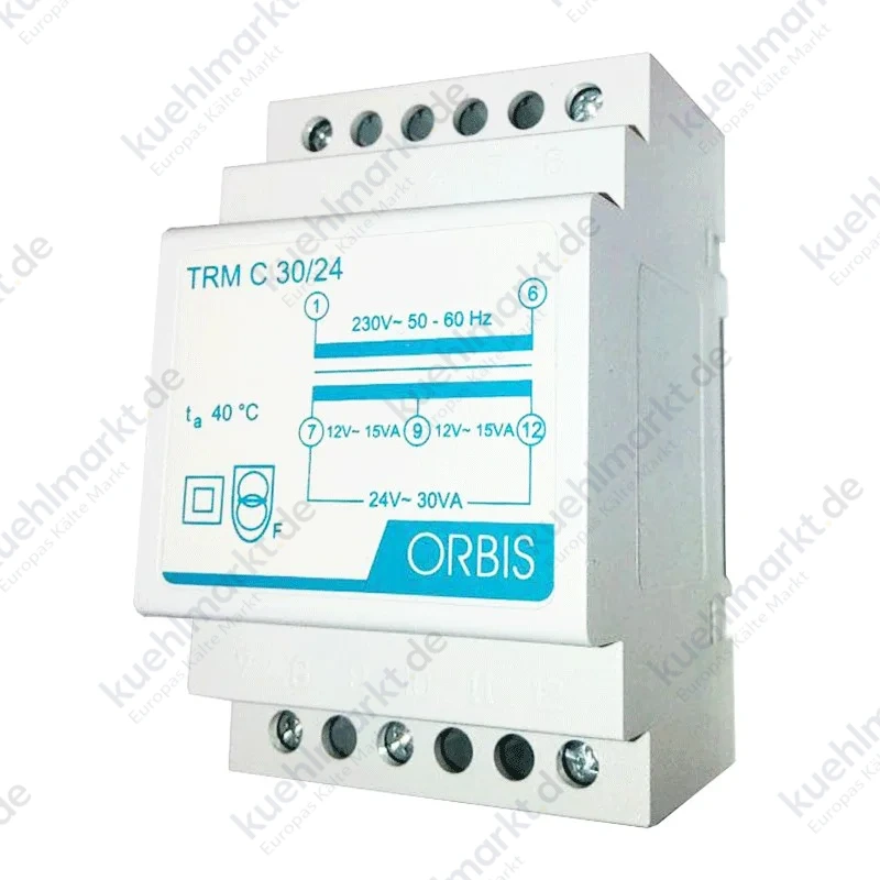 Orbis 30VA 230/12-24V AC Modulartransformator OB86C3024