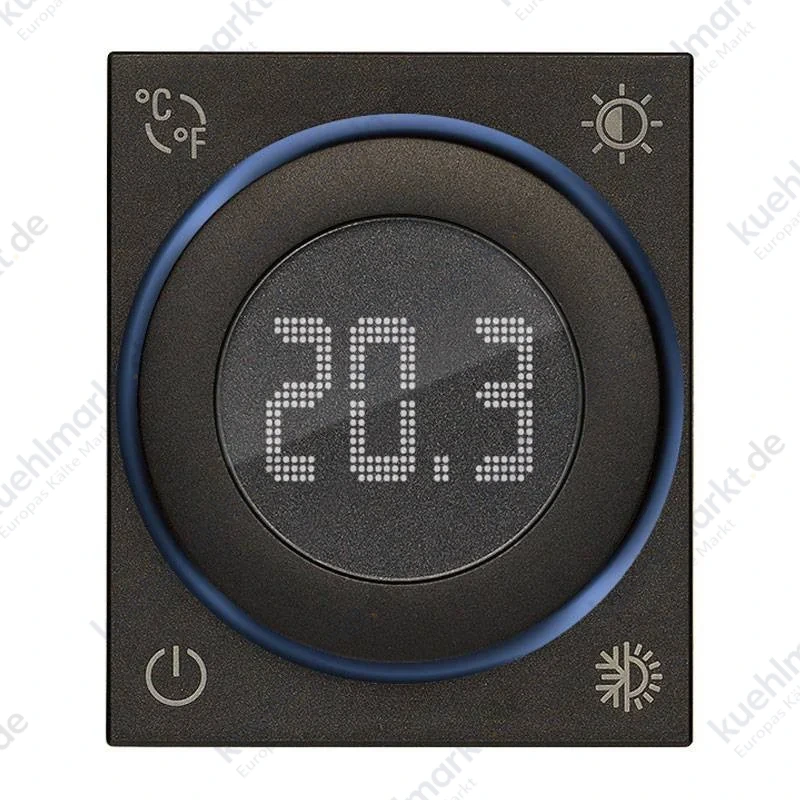 Vimar Linea IoT 2 Module Drehregler-Thermostat schwarz 30810.G