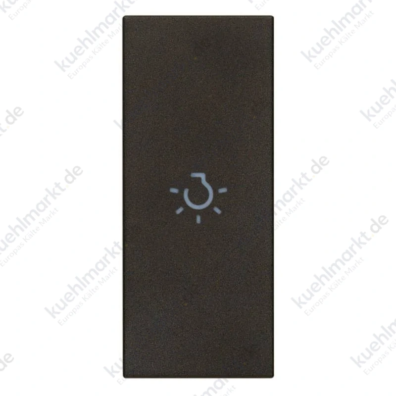 Vimar Axial Line Schalterabdeckung mit Lichtsymbol Schwarz 31000A.LG