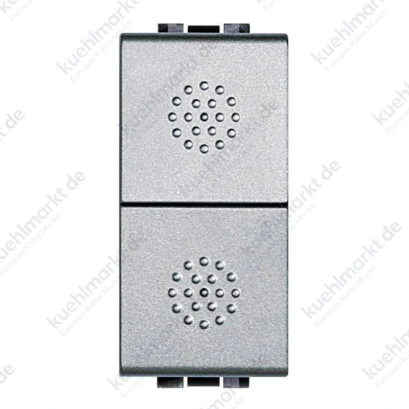 Bticino Livinglight 1P 16A Doppeltaster grau Tech NT4036