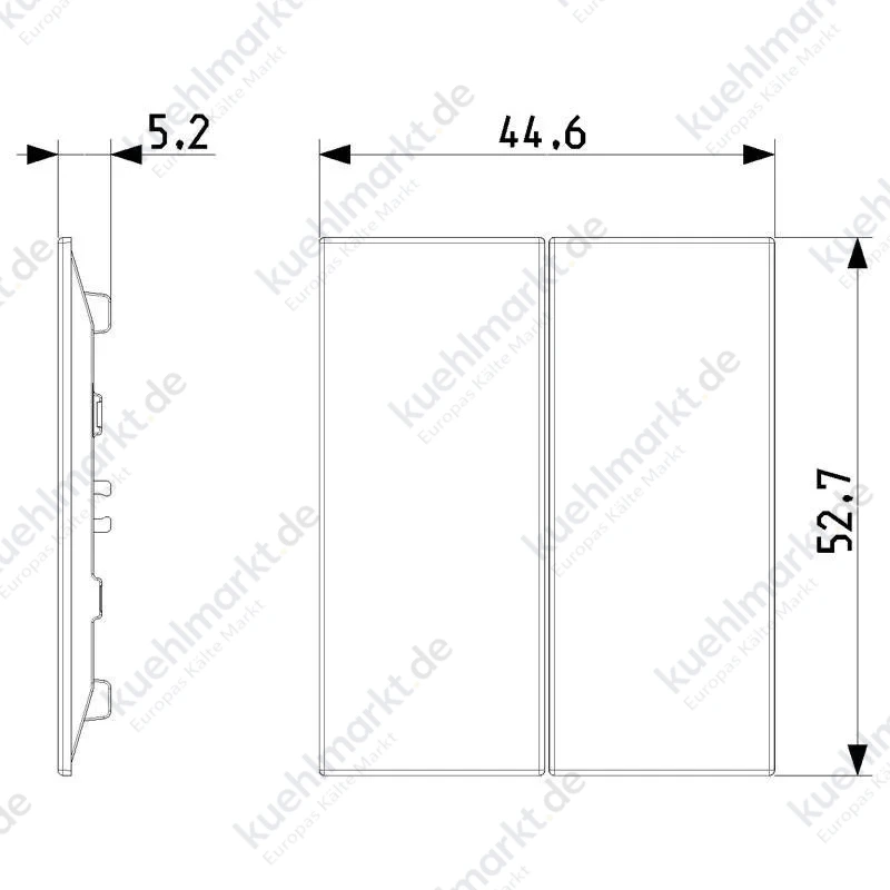Vimar Linea Schalterabdeckung für Funksteuerung 1 Modul Hanffarbe 31506.C