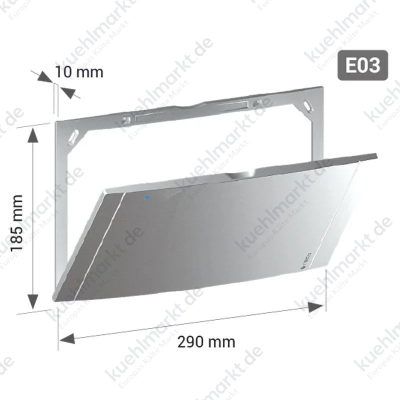 Teco Abdeckplatte E03 für Unterputzbox 290X185 schwarz KPLE0301A00
