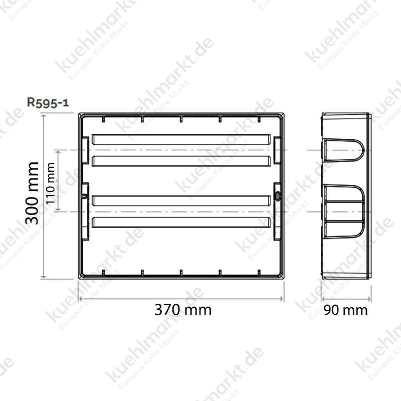 Giacomini Dose für Verteiler 370x300x90mm Kunststoff R595AY002