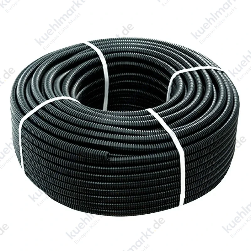 Wellrohr mit Drahtzug Durchmesser 25 mm 50m Schwarz TF01025NT050