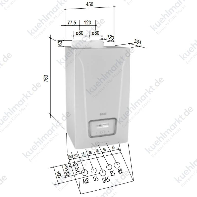 Baxi Luna Century Brennwertkessel 35kW A7870639