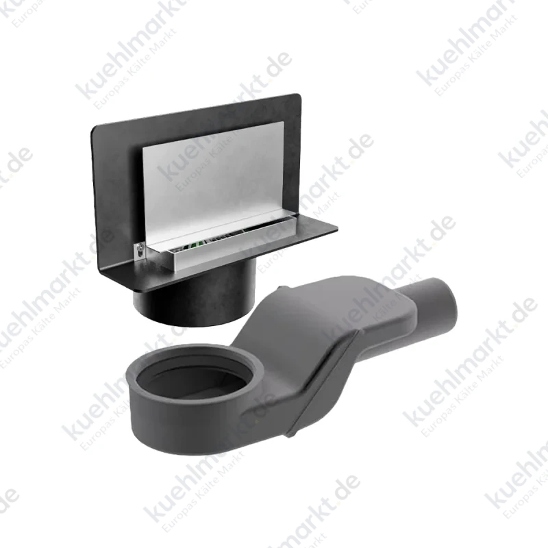 Bonomini Duschablauf Wandmontage mit Siphon und Gitter D 50 mm 6999SX50S