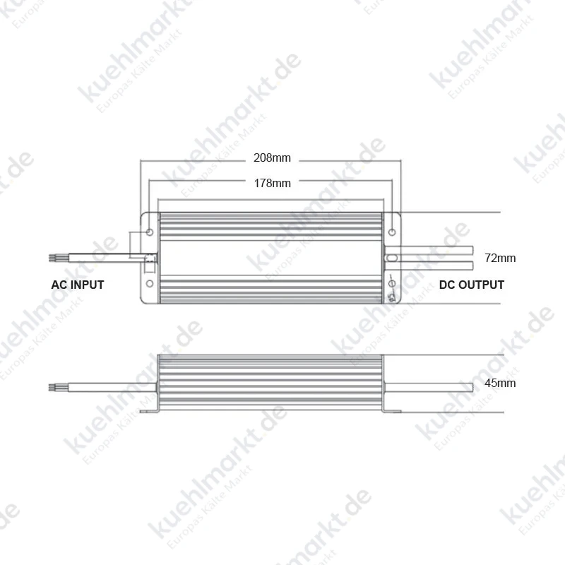 Ledco Netzteil für Led 60W 24V IP67 TR2460/67