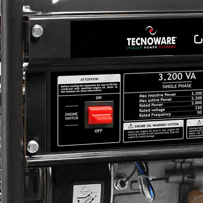 Tecnoware 3200VA Einphasen-Benzin-Generator FGE3200M