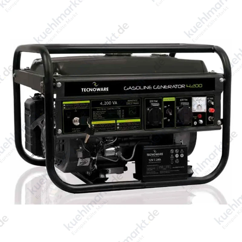 Tecnoware Benzinbetriebener Stromgenerator 4200VA Einphasig FGE4200EA