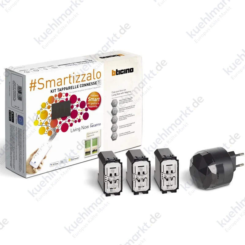 Bticino Living Now smart Rollläden KIT Schwarz SKG3602KIT