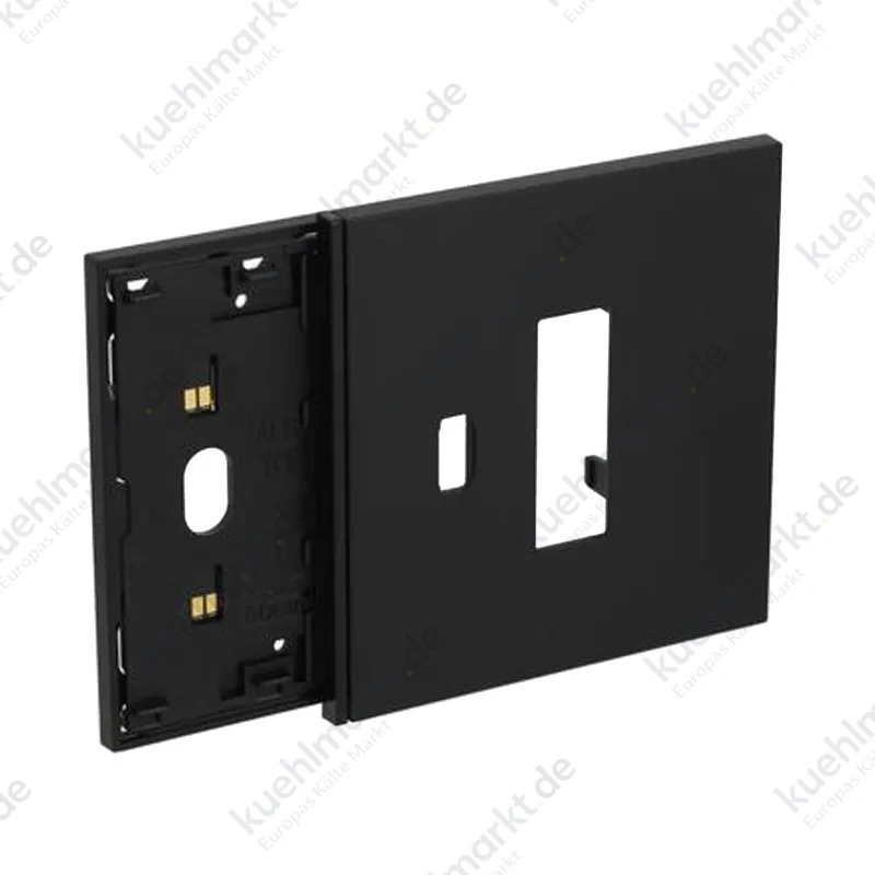 Bticino Living Now elektrifizierter Rahmen mit Steckdose und USB-Abdeckung schwarz KG8103M10C