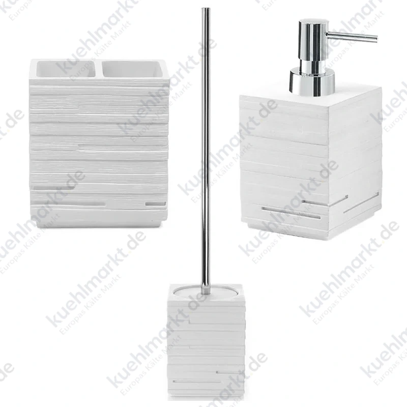 Gedy Quadrotto Bad-Accessoire-Set weiß QU33-81-98