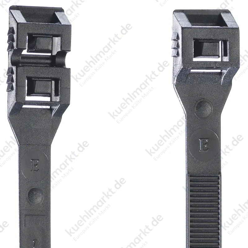 Schwarze Elematic Easy Belturing Nylon Kabelbinder 360x8.8mm für den Außenbereich 6555E