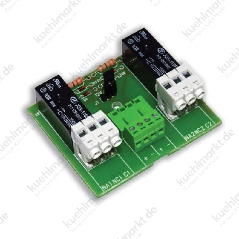 Hiltron 2 Relais 12/24V Platine mit negativer Steuerung SCH2R-24